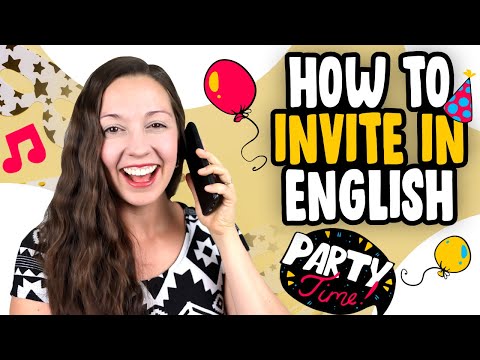 How to INVITE in English: Daily life English lesson
