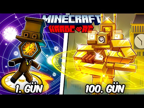 Hardcore Minecraft'ta CLOCKMAN Olarak 100 Gün Geçirmemin Hikayesi...