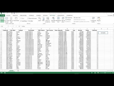 EXCEL-VBA : Extraction automatique des données