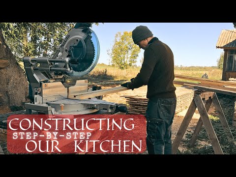 Step-by-Step: Constructing a Cozy Kitchen in Our Log Cabin | Part 1