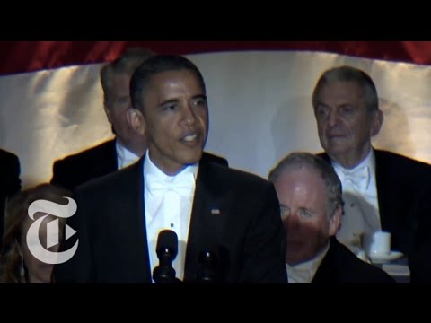 Election 2012 | Obama Jokes at the Al Smith Dinner | The New York Times