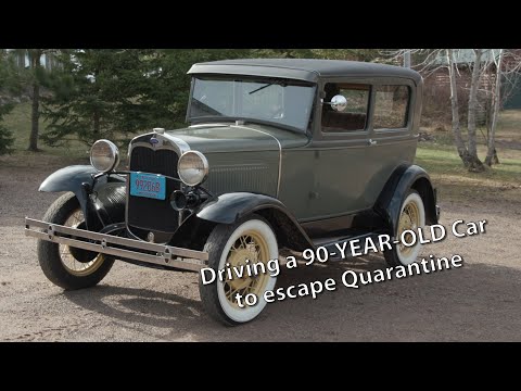 Escaping Quarantine - A guided tour of a 90-Year-Old 1930 Ford Model A Tudor Sedan & a ride with Dad