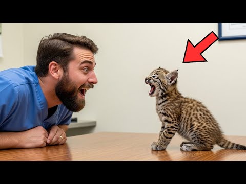 You Won’t Believe What This Tiny Bobcat Said to the Vet — Everyone Burst Out Laughing!