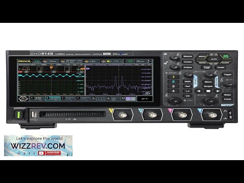 DHO914S Digital Oscilloscope 125MHz Frequency Band 4 Analog Channels 12 bit Vertical