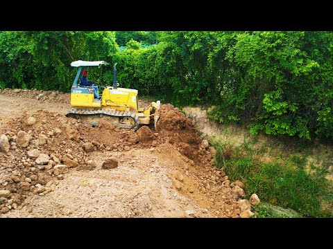 New Update! Good job dozer operator pushing dirt ground level up and fix land break problems