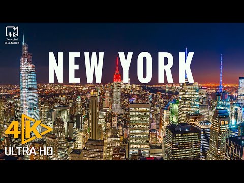 New York 4K Video UHD - Relaxing Piano Music, Beautiful Nature Scenic | Stress Relief,Anxiety Relief