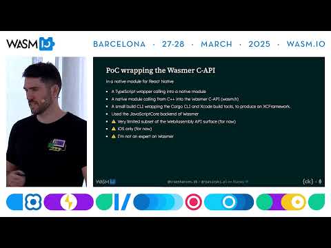 Running WASM in React Native apps by Kræn Hansen & Robert Pasiński @ Wasm I/O 2025