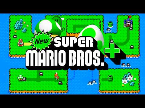 New Super Mario Bros. Plus FULL GAME Created in Super Mario Maker 2