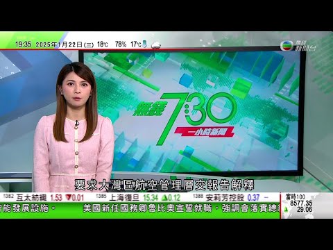 無綫TVB 730 一小時新聞｜特朗普上任美國擬對華加徵10%關稅 中方重申關稅戰沒有贏家｜南韓三星及LG擬將部分家電生產由墨西哥遷至美國｜巴拿馬致函聯合國投訴特朗普 中國重申沒參與運河管理及營運｜