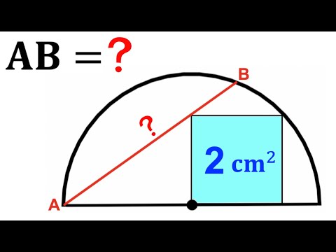 Let's Think outside the Box! | Calculate the Chord AB | (Step-by-step explanation) | #math #maths