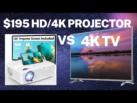 $195 Projector VS a 4K TV in 2024.