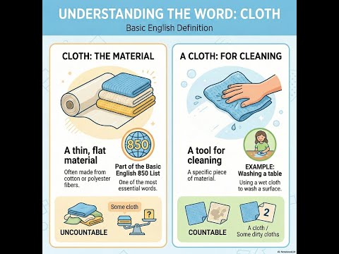 Basic English  850 Words Cloth