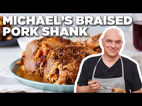 Michael Symon's Braised Pork Shank | Food Network