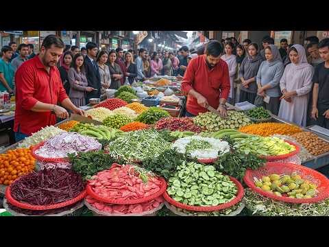 You Will Be Mouth Watering! Insane Vegetable Cutting Skills & Best Salad Decoration | Street Food