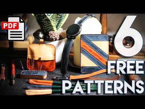 6 Scrap Leather Craft Patterns! | Tutorial