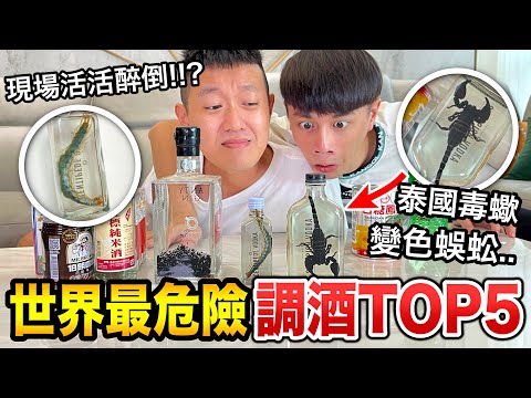 【牛排】世界最危險調酒TOP5！現場活活醉倒!!?『泰國毒蠍、變色蜈蚣通通來！』@ruge1222@linge1218 @xiaogu1146