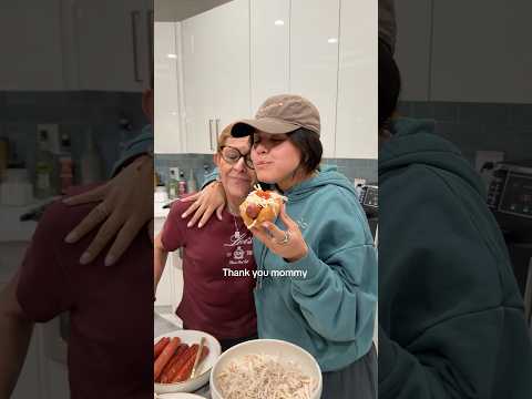 Nothing like a home cooked meal from your mama 🇨🇴❤️🥹 #colombia #hotdog #family