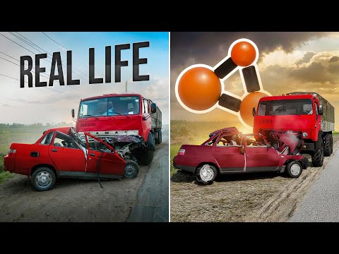 Аварии на реальных событиях в BeamNG.Drive #65