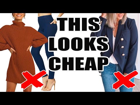 15 Ways Your Clothes Look CHEAP! *What Not to Wear*