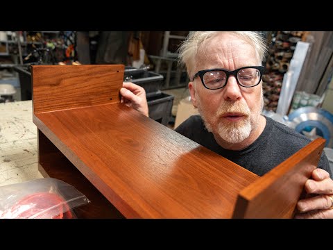 Adam Savage Builds Bookshelves for Mrs. Donttrythis!