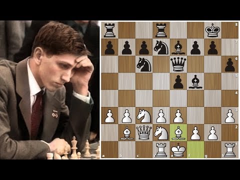 Роберт Фишер играет 1.b3! и разрывает соперника в 26 ходов! Шахматы.