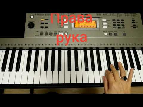 "Гуцулка Ксеня"! Відеоурок на синтезаторі! Видеоурок на синтезаторе/фортепиано!