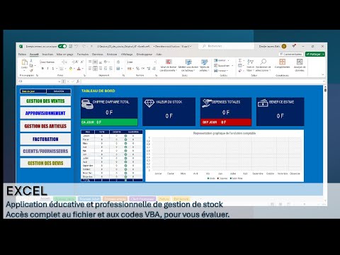 Comment créer une application de Gestion de Stock, Vente, Commerce  sur Excel VBA #1| Conception A-Z