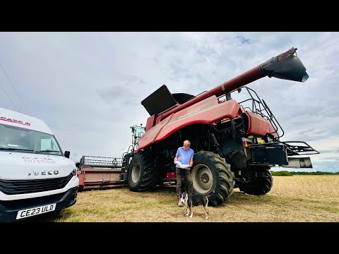 The plan was to start harvesting but the combine had other ideas.Breakdown time..