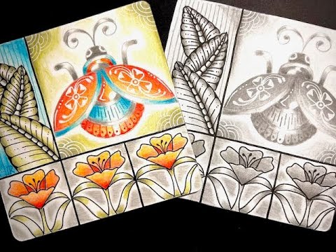 Valiant Ladybug Zentangle Inspired Class