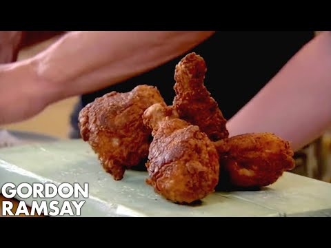 Buttermilk Fried Chicken with Sweet Pickled Celery | Gordon Ramsay