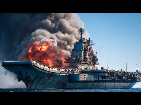 US F-35 Jet Strike Sinks Russian Cruiser Carrying 59 North Korean Mig-29 Jets.