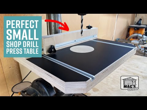 How to Build the Perfect Drill Press Table for Small Shops | DIY Woodworking Project