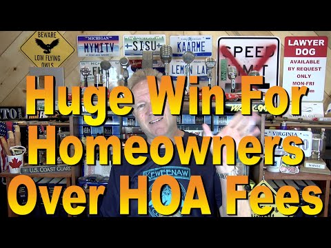 Huge Win for Homeowners Over HOA Fees