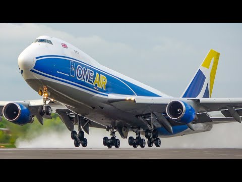 60 MINUTES PURE AVIATION - BOEING 747 ONLY! - B747 Landing, Departure ... (4K)