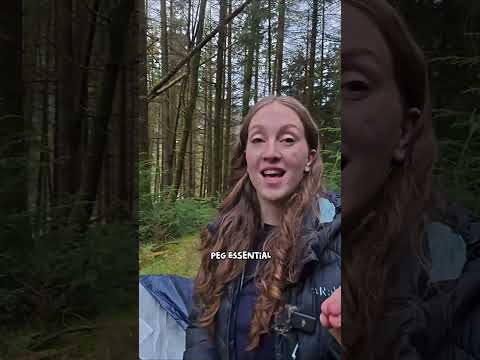 Charity shop camping challenge 🏕️🥾 #budgetcamping #charityshops #budgetgear #wildcamping