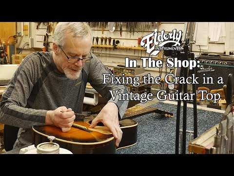 In The Shop: Fixing the Crack in a Vintage Guitar Top | Elderly Instruments