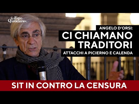 "Ci chiamano traditori, termine che si usa in guerra". D'Orsi contro la censura: "Inaccettabile"
