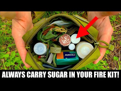 Soldiers Always Carry Sugar In Their Survival Fire Kit!