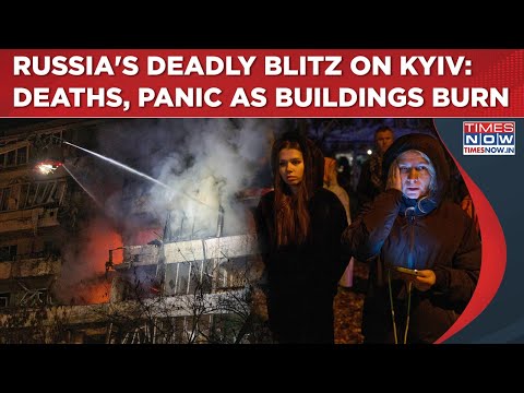 Russia Targets Kyiv In Deadly Overnight Blitz| Panic Amid Deaths As Missiles, Drones Burn Buildings