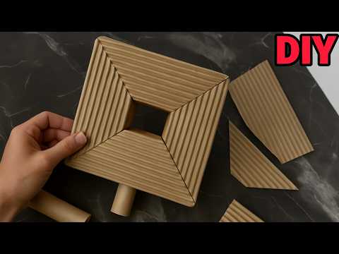 Trash to Treasure 🤑 I Made This From a CARDBOARD and YOU'D Never Guess It!Diy home decor