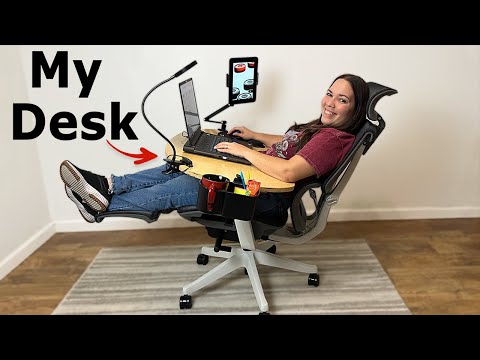 Never Work Uncomfortable Again! - DIY Recliner Portable Desk / Flexible Remote Workstation