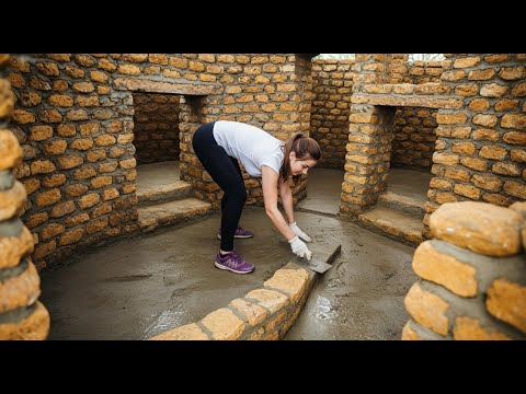 TIMELAPSE: Young Girl Spent 30 Days Nights Building Her Dream House Entirely Out of Stone