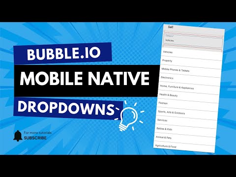 How To Create Free Dropdowns in Bubble.io Native Mobile Builder | Quick Tutorial 2025