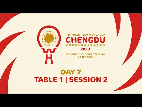 LIVE! | T1 | Day 7 | ITTF Mixed Team World Cup 2023 | Session 2