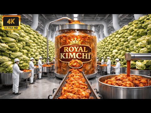 Inside a Kimchi Factory: Napa Cabbage to Packaged Kimchi (Full Process)