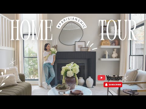 Home Tour | Chic Parisian-Inspired Townhouse Transformation | Minimal Renovation Living room Dry Bar