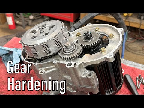 Hardening the Steel Gears for the - Home Made 6 Speed Electric Dirt Bike - Part 3