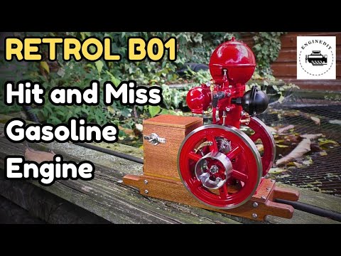 Fully Working 4 Stroke Gasoline Hit and Miss "Ball Top" model engine.