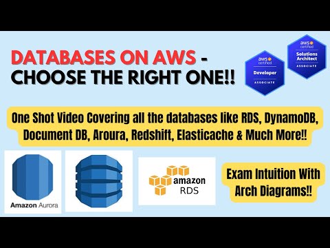 Databases on AWS | One Shot Prep | All Concepts | Choose The Right DB | #aws #awstutorial #examprep