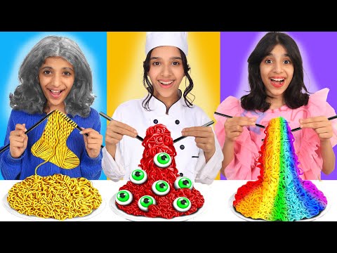 تحدي طبخ أفضل نودلز ! شيف ضد جدة ضد شفا!